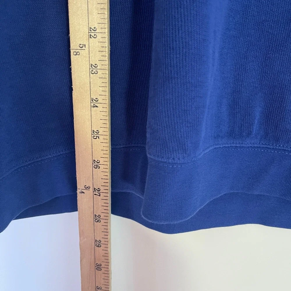 Cutter & Buck Men's Blue V‎ Neck Long Sleeve Cotton Pullover Sweatshirt Sz Large
